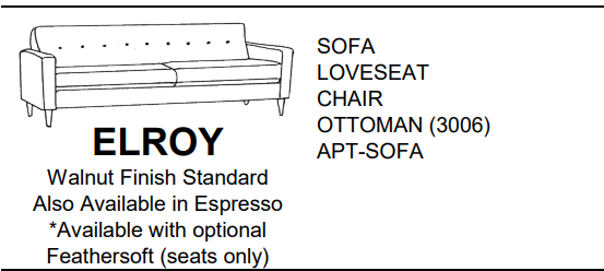 Stylus Sofas ELROY CHAIR