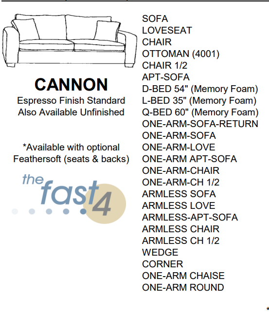 Stylus Sofas CANNON SOFA