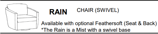 Stylus Sofas RAIN CHAIR (SWIVEL)