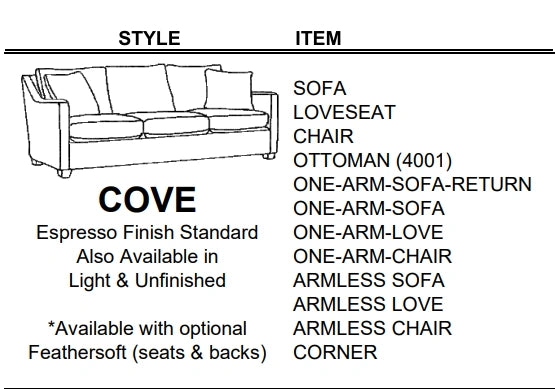 Stylus Sofas COVE CHAIR