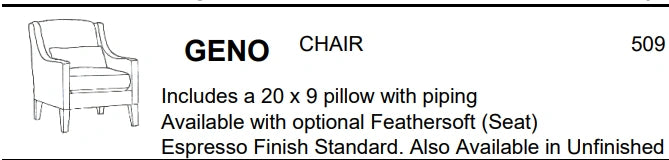 Stylus Sofas GENO CHAIR